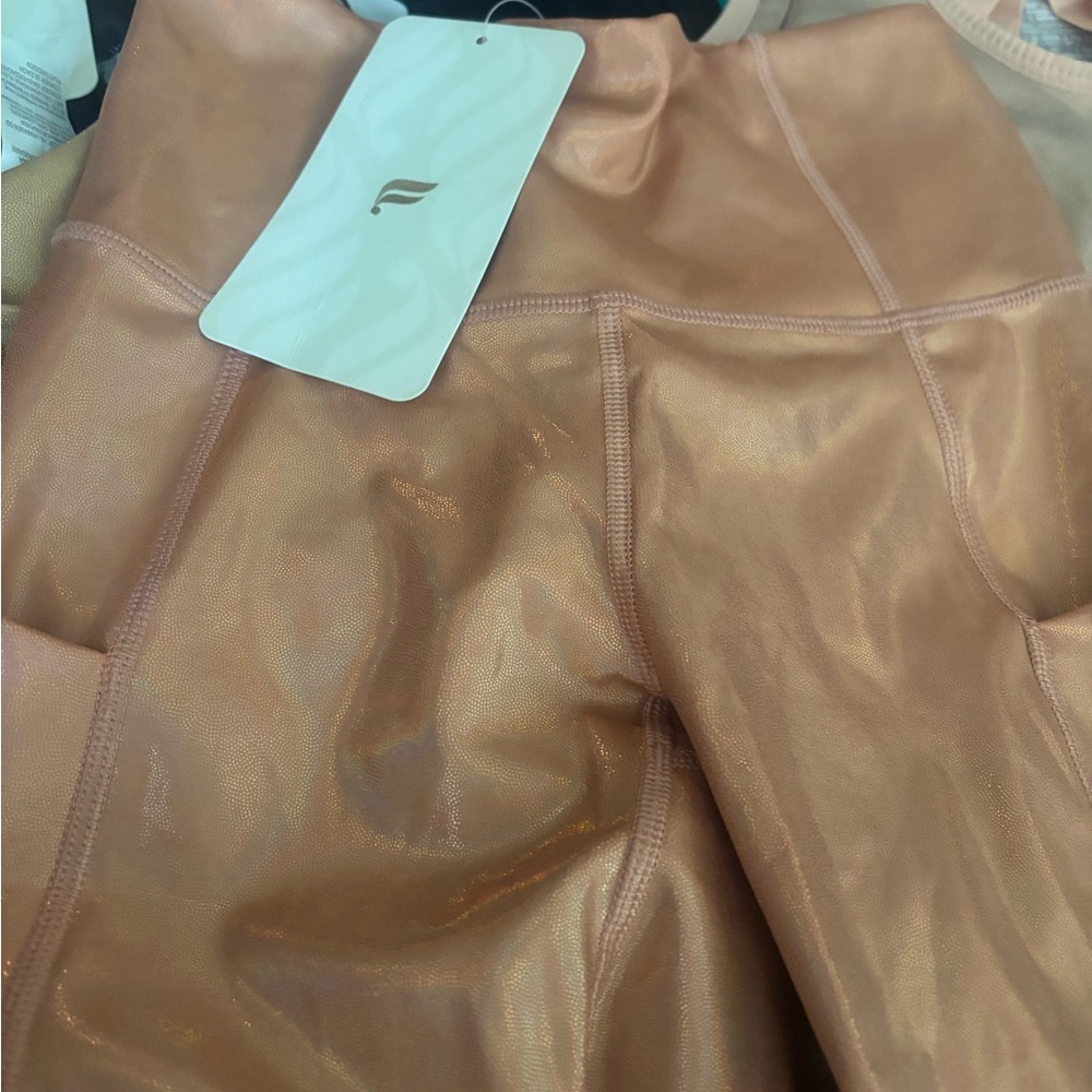 Fabletics Peach & Olive Twin Sports Bras - Picture 4 of 8